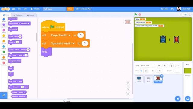 Tank Game in Scratch || Part - 1 смотреть онлайн