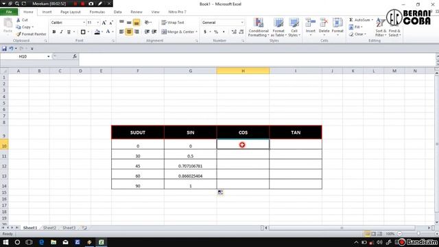 Tutorial Cara Menggunakan Rumus SIN, COS, dan TAN di Microsoft Excel смотреть онлайн