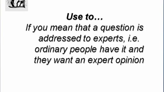 Question to vs question for смотреть онлайн