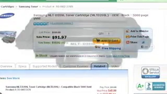 Visit SuperMediaStore.com to pick-up the Samsung MLT-D209L toner cartridge смотреть онлайн