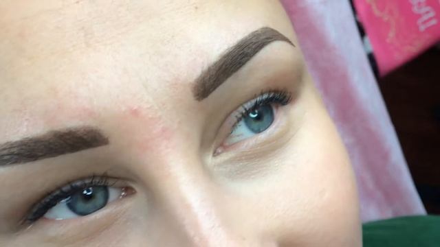 Пубровые брови в ручной технике смотреть онлайн