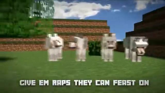 Minecraft RAP BATTALE (Wolf VS Ozelot) смотреть онлайн