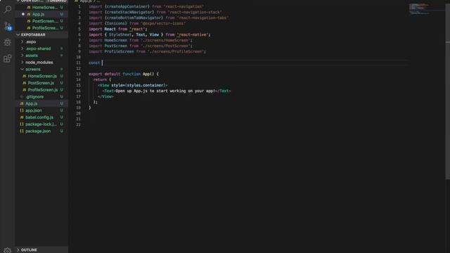 [React Native] Open modal from tab bar смотреть онлайн