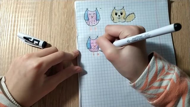 Рисуем СОВУ?и БЕЛОЧКУ?️!!! Легко и просто!!!?? смотреть онлайн