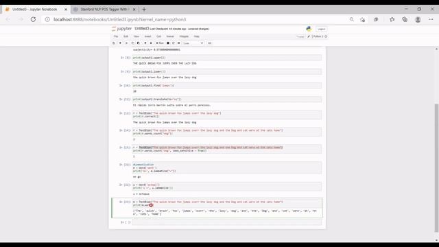 Lemmatization || Tokenization || Pluralize-TexBlob смотреть онлайн