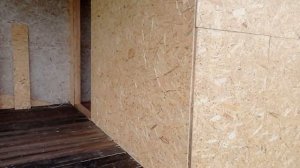 Стены из ОСБ в каркасной пристройке