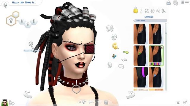The Sims 4 Create A Sim Cyber goth ver.2 смотреть онлайн