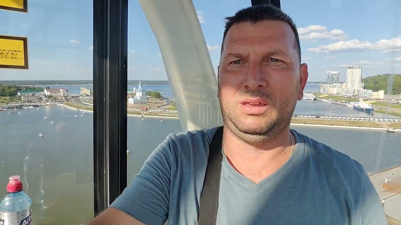 Продолжаю рейс в Москву. Выехал со стоянке и направился в Чебоксары. Прогулка по Чебоксарам. смотреть онлайн