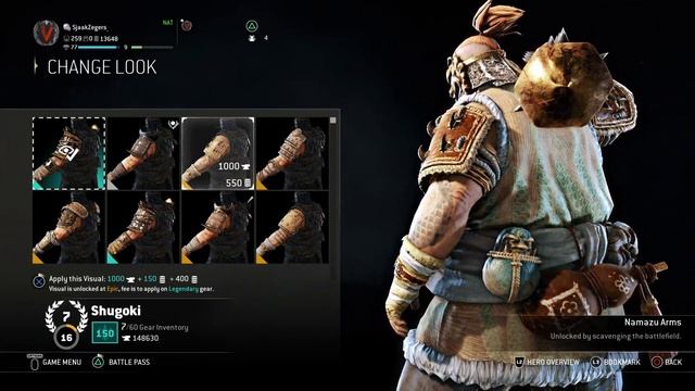 All Shugoki Gear (Remastered) - For Honor