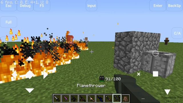 Testando o Flan's Mod no Hello Minecraft Launcher (HMCL-PE) смотреть онлайн