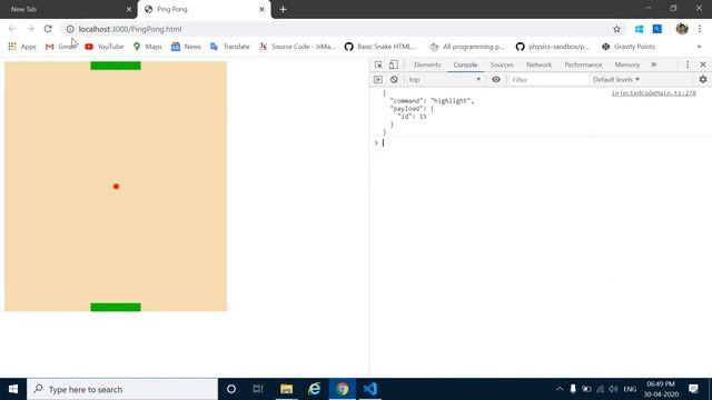 Ping Pong | JavaScript Games | HTML | Canvas смотреть онлайн