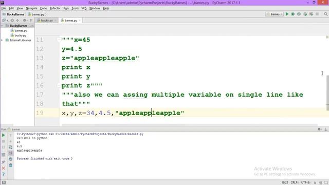 Variable in python. (Python Tutorial) смотреть онлайн