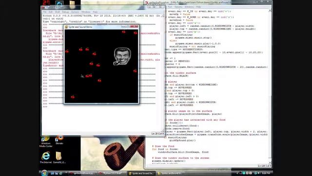 pygame sprite demo смотреть онлайн