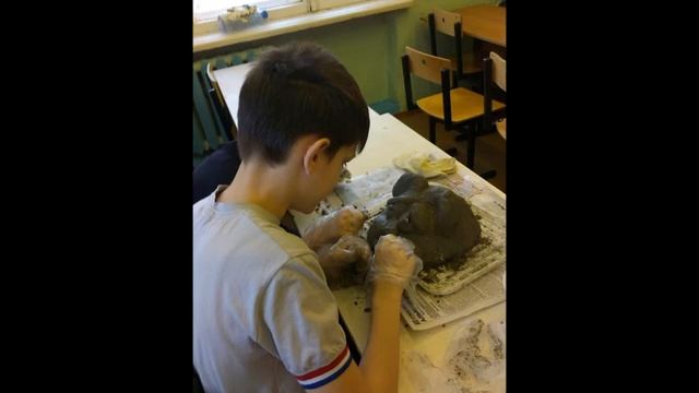 Садовая скульптура детскими руками на уроках технологии смотреть онлайн