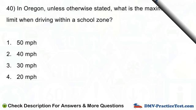 Oregon DMV Practice Test смотреть онлайн