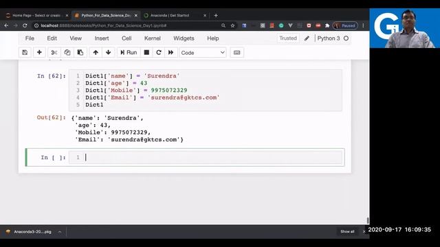 Dictionary in Python [ Python Dictionary Tutorial | Python for beginners | Python String ] смотреть онлайн