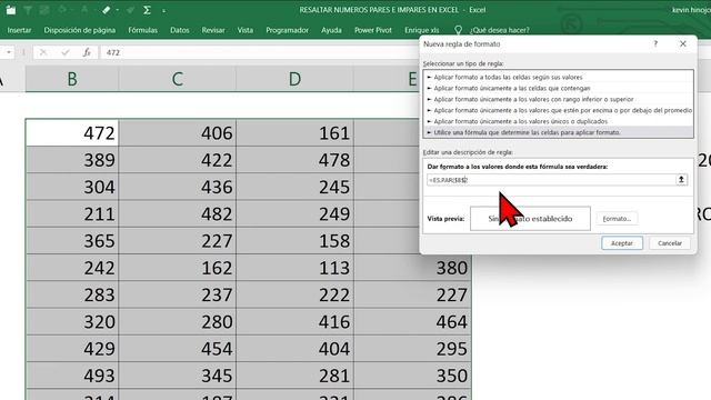 Cómo RESALTAR Números PARES e IMPARES en Excel con FORMATO CONDICIONAL(Fácil y Rápido) смотреть онлайн