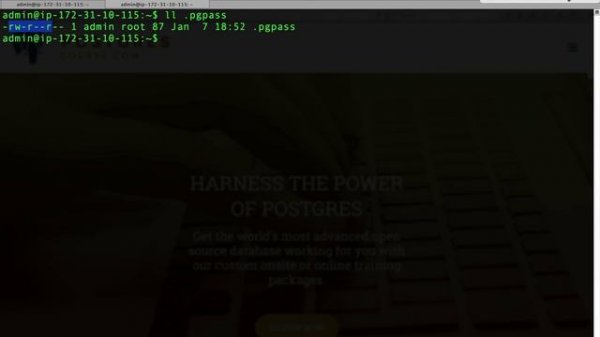 Logging into PostgreSQL without password