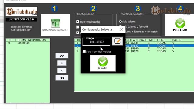 Unificador de Hojas de Excel PRO смотреть онлайн