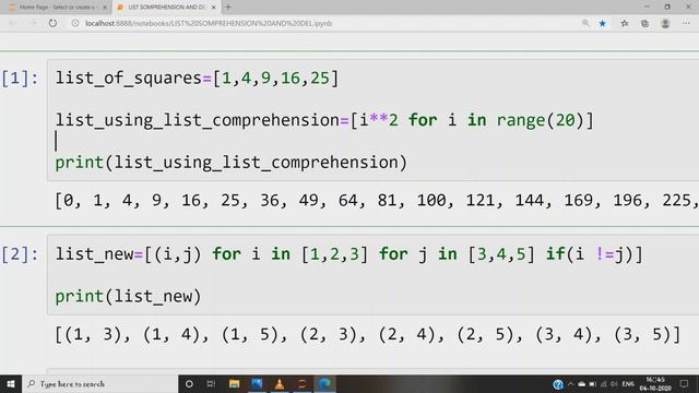PYTHON XIII || LIST COMPREHENSION || DEL KEYWORD || смотреть онлайн