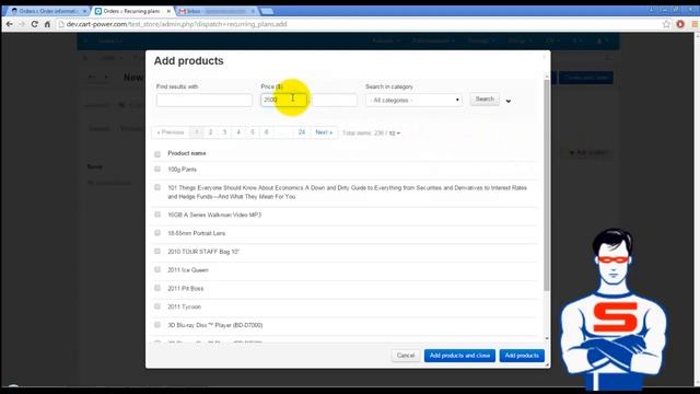 CS-Cart "Recurring Billing" add-on смотреть онлайн