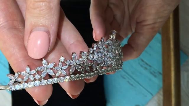 Свадебная диадема "Цветы" смотреть онлайн