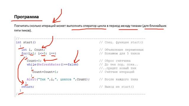 Функция RefreshRates и пример кода (MQL4) смотреть онлайн