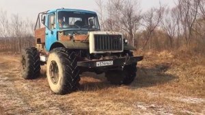 Колёса от Т 150 на газ 66. Первый выезд.