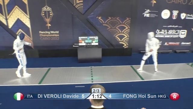 2022 242 T16 05 M E Individual Cairo EGY CHM GREEN FONG HKG vs DI VEROLI ITA смотреть онлайн