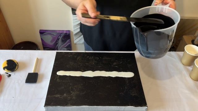 INSTANT results! Foam Brush Sponge Art - Pearlescent - Abstract Painting Tutorial смотреть онлайн