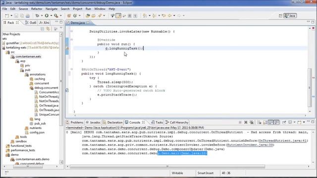 EATS - debug.concurrent package : Annotations and Tools for Java Concurrency Concerns смотреть онлайн
