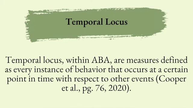 BCBA Task List 5: C 4- Measure Temporal Dimensions of Behavior. смотреть онлайн
