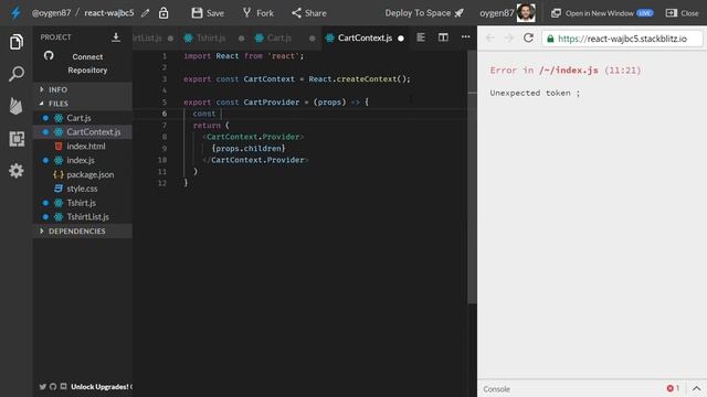 ReactJS Context API Tutorial - Shopping Cart (hooks) смотреть онлайн