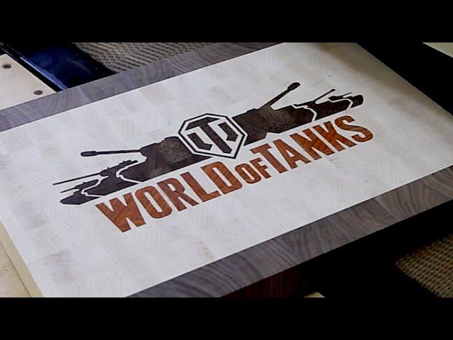 "WORLD OF TANKS" end grain cutting board смотреть онлайн