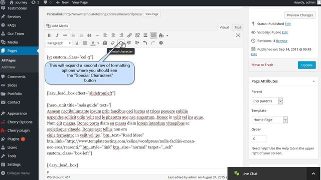 WordPress. How To Add Special Characters To A Post/Page смотреть онлайн