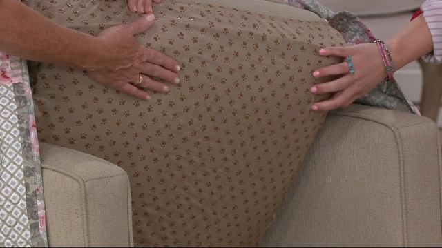 Sure Fit Heirloom Printed Patchwork Furniture Cover on QVC смотреть онлайн