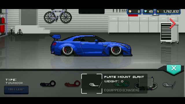 Nissan GT-R Tokyo Police | Pixel Car Racer | 1 mile tune смотреть онлайн