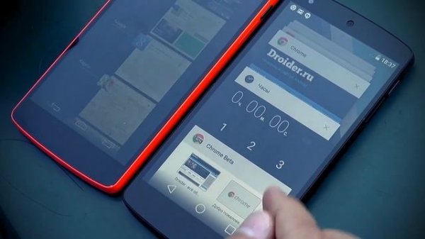 Первый обзор Android L от Droider.ru