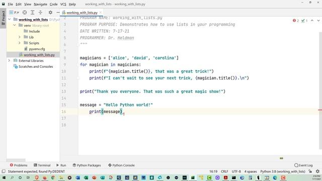 Python X - Working with Lists смотреть онлайн