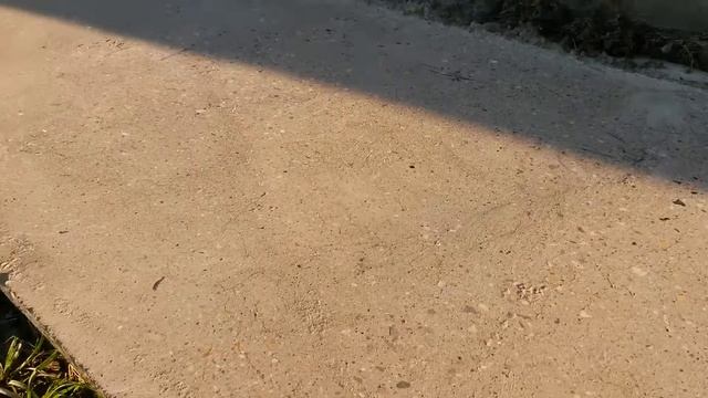 Шлифовка отмостки алмазным диском - результат