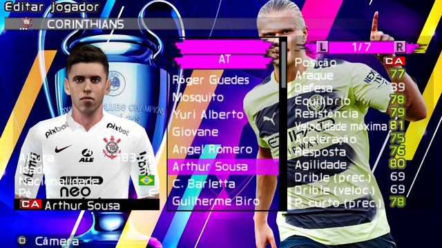 EFOOTBALL PES 2023 PPSSPP PATCH BRASILEIRÃO e EUROPEUS NOVOS CLUBES do MESSI e BENZEMA ATUALIZADOS смотреть онлайн