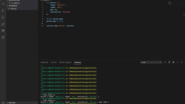 JavaScript tutorial 46 - delete Keyword смотреть онлайн