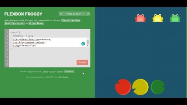 CSS Flexbox froggy all solutions (01-24)