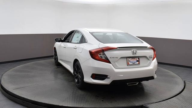 2020 Platinum White Pearl Honda Civic 4D Sedan #5202
