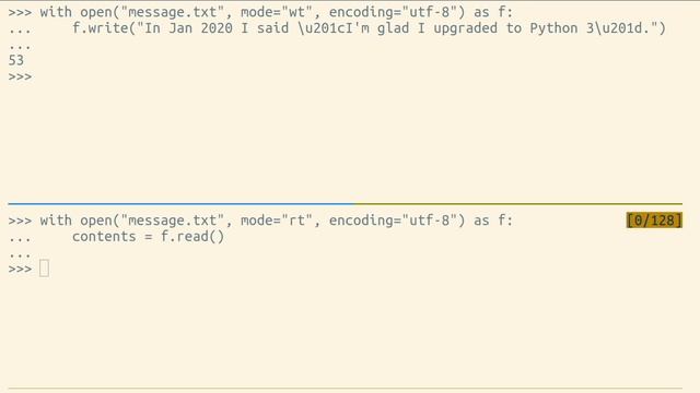 Unicode in Python смотреть онлайн