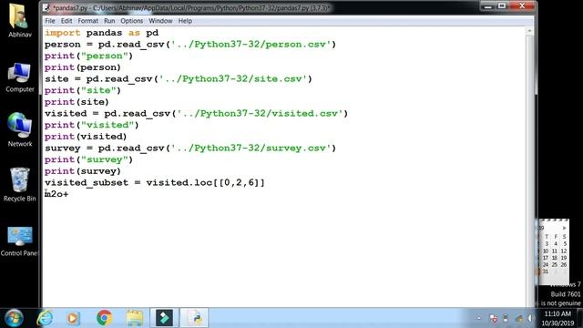 pandas for python (Lecture 7): Pandas Data Manipulation: Merging Multiple Data Sets. (in Hindi) смотреть онлайн
