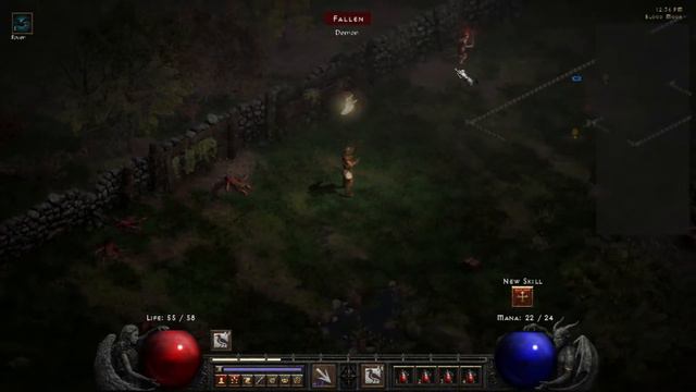 Diablo 2 Resurrected Act 1 Quest 1 (no commentary, skip NPC dialog) смотреть онлайн