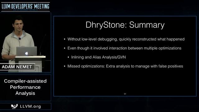 2016 LLVM Developers’ Meeting: A. Nemet “Compiler-assisted Performance Analysis" смотреть онлайн