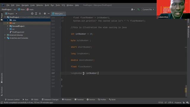 Lesson 19 Type casting in Java:- Wide casting in Java or implicit casting смотреть онлайн