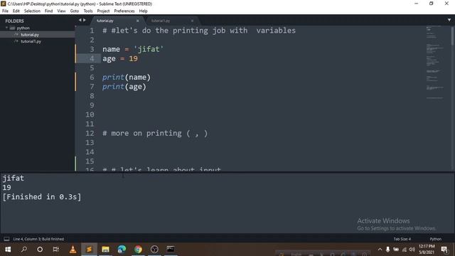 1. Python Basic-01 ; print functions, Variable, inputs , escape characters смотреть онлайн